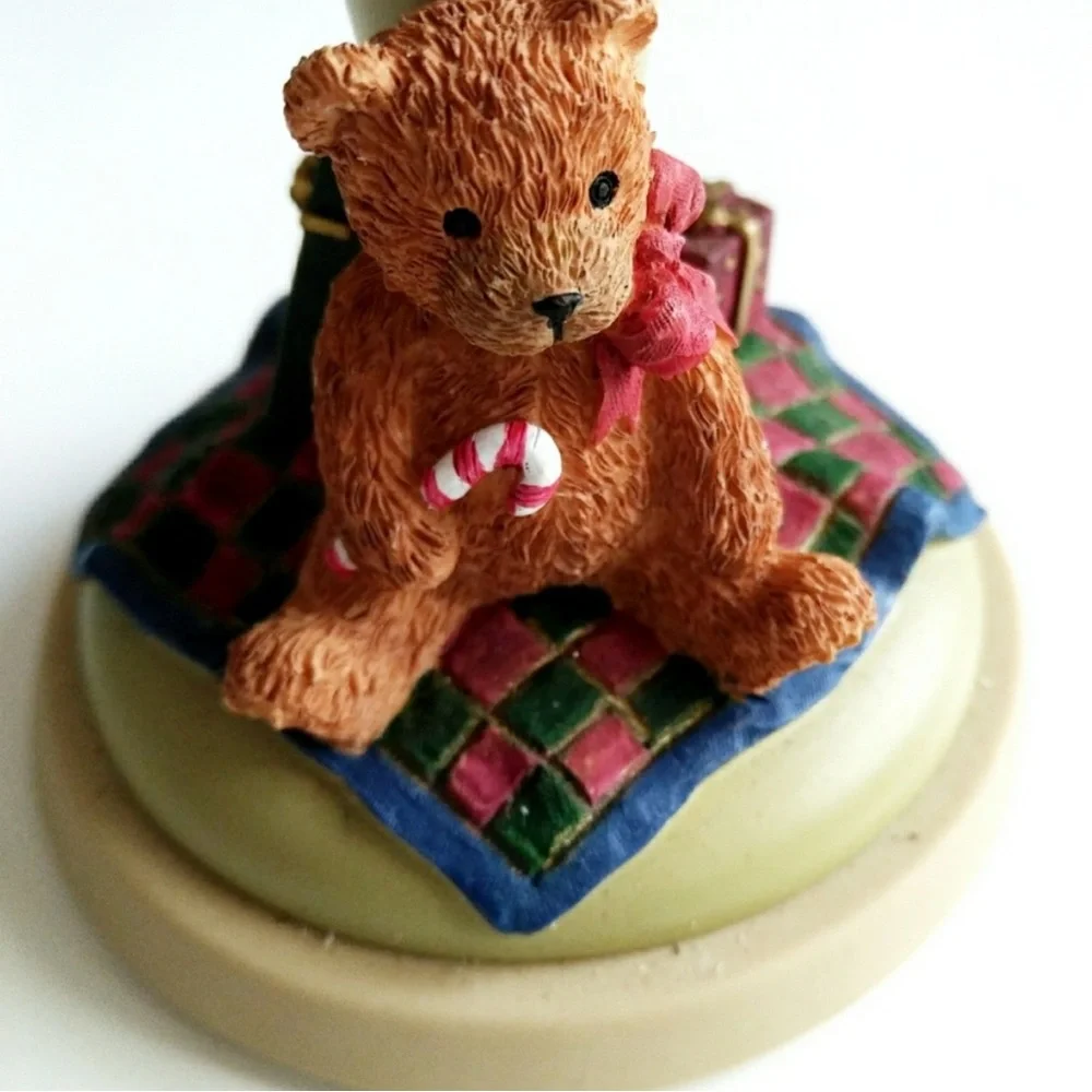 Hill Design Brown Bag Christmas Teddy Bear Cookie Stamp Press
